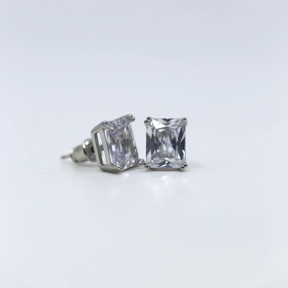 Jenna Jameson Silver Stud Earrings - Picture 6 of 10